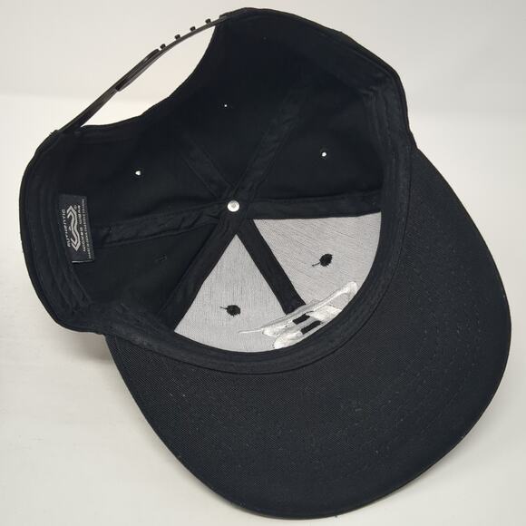 Bodybuilding Snapback Hat Black One Size Adjustable Embroidered Wicked Wear - Picture 7 of 10